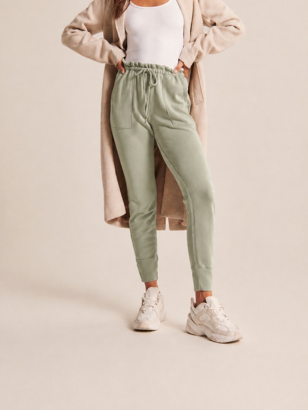 Abercrombie & Fitch Cloud Joggers - Green, size M